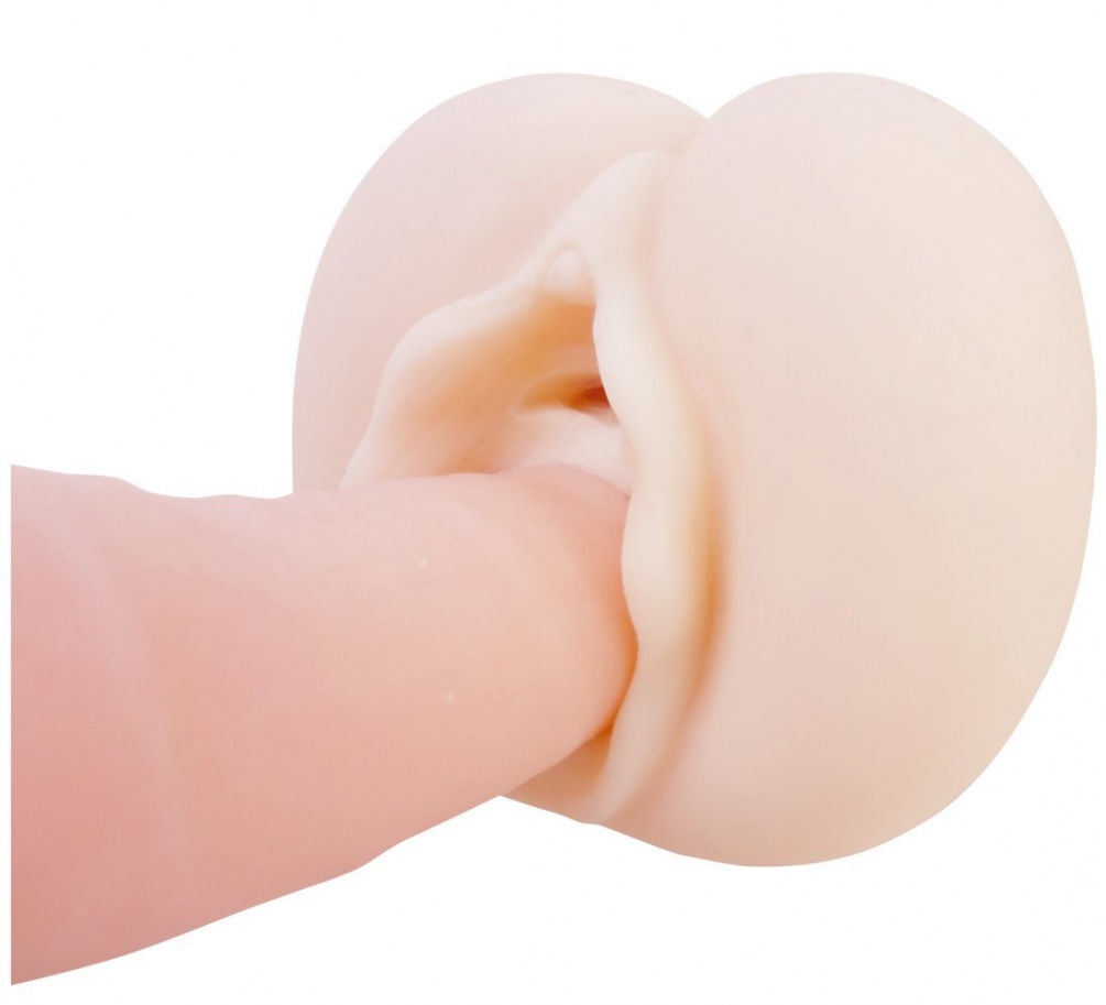 Two-hole type A-One - Urine Sex Masturbator w Lube 100ml photo-5