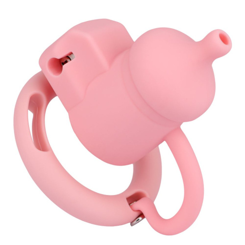 FAAK - Silicone Chastity Cage 121 - Pink photo
