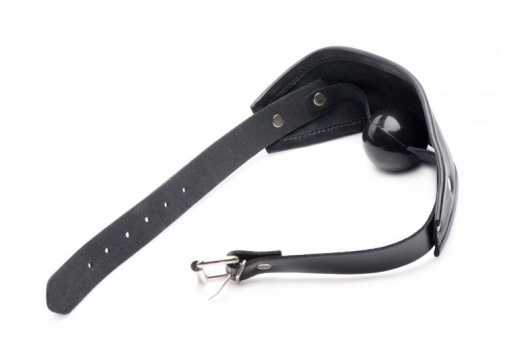 Strict - Leather Covered Ball Gag - Black photo