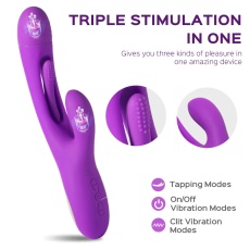 Honey Play Box - Bora Rabbit Tapping Vibrator - Purple 照片