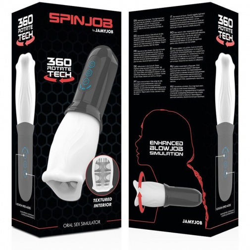 Jamyjob - Spinjob Oral Sex Stimulator - Black photo