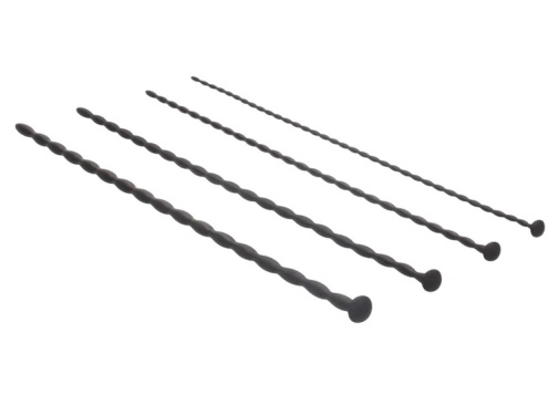 Ouch - Spiral Screw Urethral Plug Set - Black photo