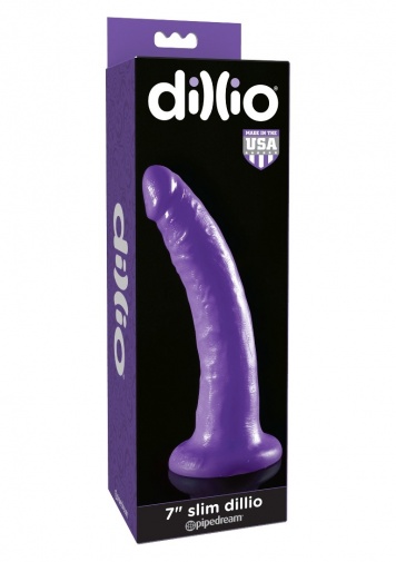 Pipedream - 7" Slim Dildo - Purple photo