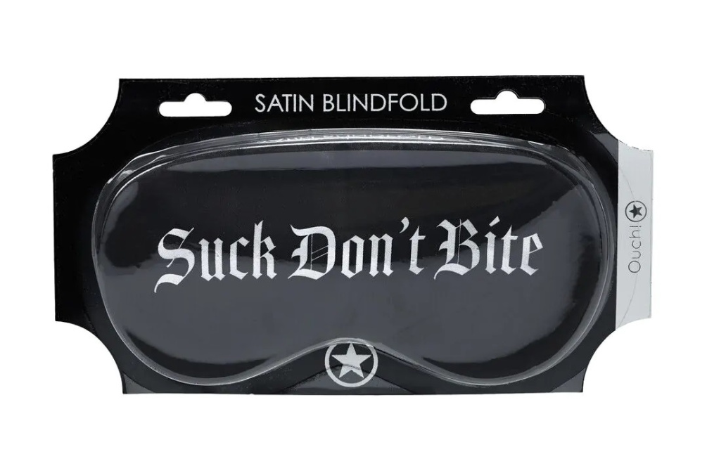 Ouch - Suck Don't Bite Eye Mask - Black 照片-4