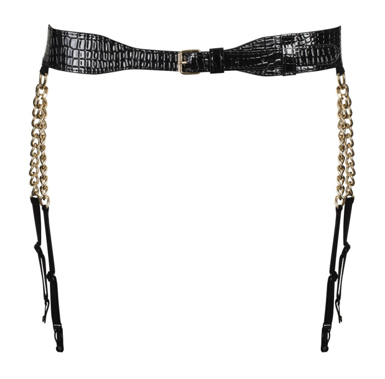 Obsessive - A767 吊袜带 - 黑色 - 大码/加大码 照片