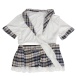 Ohyeah - Student Pleated Skirt Costume - White - M 照片-7