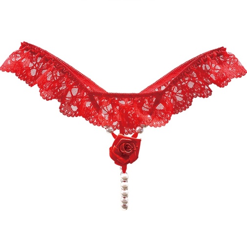 Costume Garden - GB-781 Rose Thong - Red photo