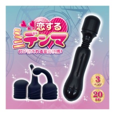 T-Best - Love Mini Massager w Attachments - Black photo