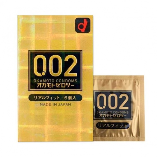 Okamoto - 0.02 Real Fit Condom 6's Pack photo