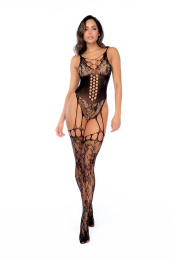 Mapale - 1149 Floral Bodystocking - Black 照片