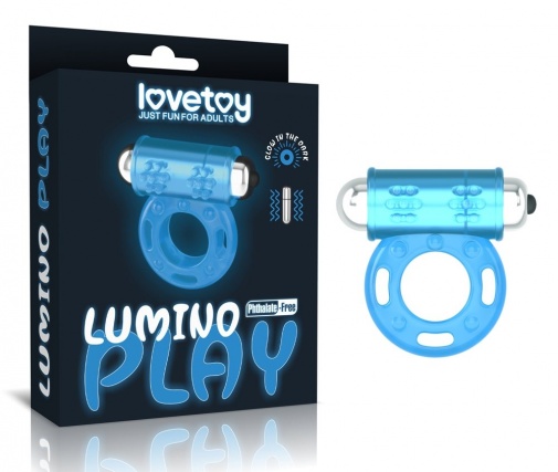 Lovetoy - Lumino Play Vibro Ring - Blue photo