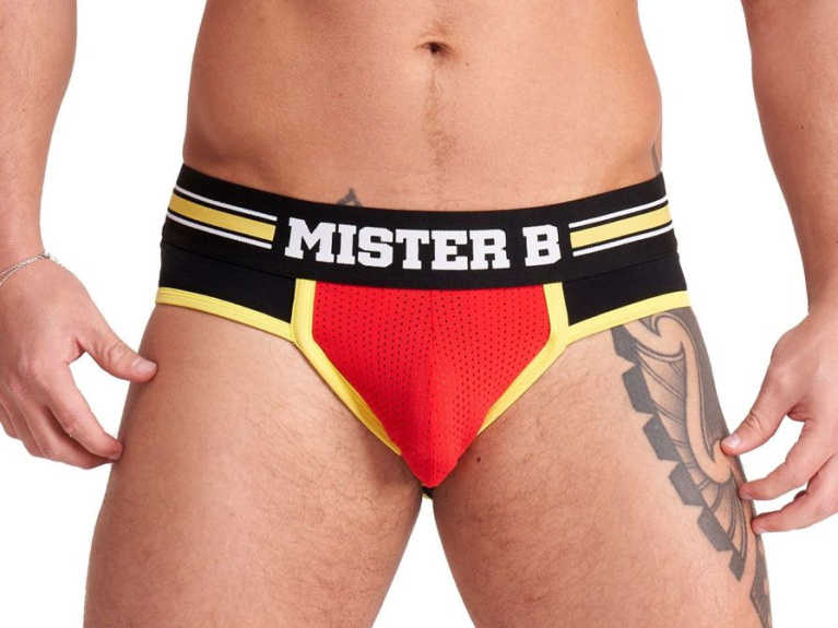 Mister B - Urban Brussels 男士護檔內褲 - 紅色 - M 照片