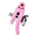 FAAK - Chastity Cage 45mm w Catheterization Hood - Pink 照片-2