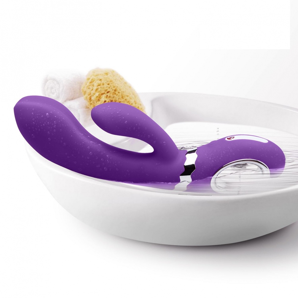 A rechargeable rabbit vibrator for G-spot and clitoral stimu... Nomi Tang - Wild Rabbit - Purple photo-5