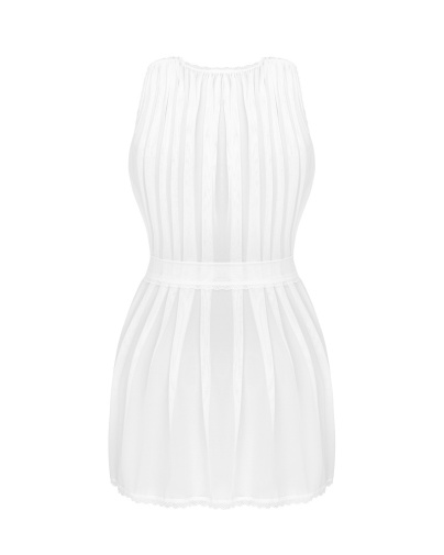 Obsessive - Heavenlly Peignoir - White - XL/2XL 照片