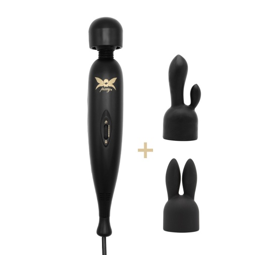 Pixey - Turbo Massager w Attachments - Black 照片