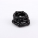 Chisa - 串珠陰莖環 - 黑色 照片-2