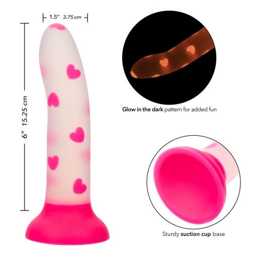 CEN - Heart Glow Dildo - Pink photo