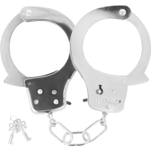 Darkness - Police Ankle Cuffs - Silver photo
