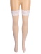 Ohyeah - Lace Rhinestone Stockings - White - XL photo-6