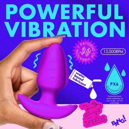 Bang! - Rotating Vibro Plug - Purple photo