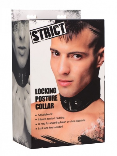 Strict - Locking Posture Collar - Black photo
