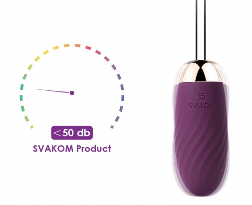 SVAKOM - Elmer Remote Control Vibrating Bullet - Violet photo