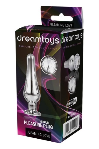 Dreamtoys - Gleaming Love Pleasure Plug M - Silver photo