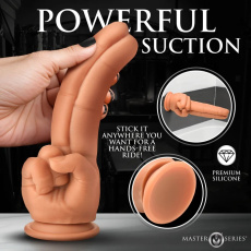 Master Series - Pleaser 雙重手指造型假陽具 - 肉色 照片