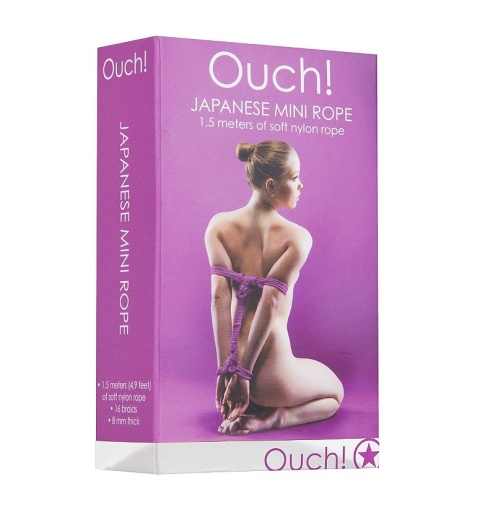 Ouch - Japanese Mini Rope 1.5m - Purple photo