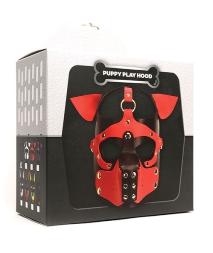 665 - Playful Puppy Face Mask - Black photo