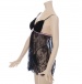 Costume Garden - GB-359 Lace Negligee with Panties - Black photo-5
