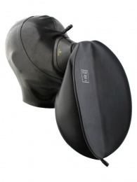 Mister B - 橡膠面罩連呼吸袋 - 黑色 照片