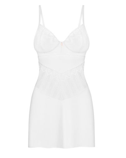 Obsessive - Alissium Chemise & Thong - White - M/L 照片