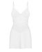 Obsessive - Alissium Chemise & Thong - White - M/L photo-4