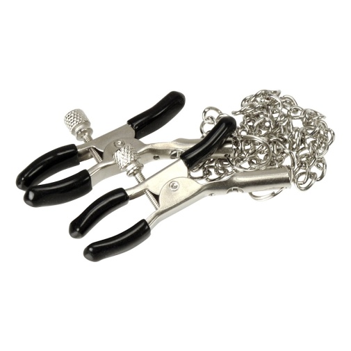 NPG - Nipple Clamps w Chain #2 - Silver 照片