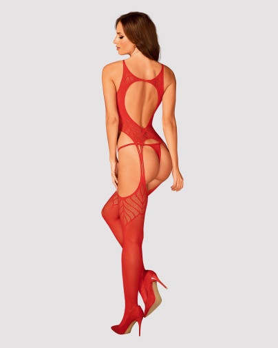 Obsessive - Bodystocking N122 - Red - S/M/L photo
