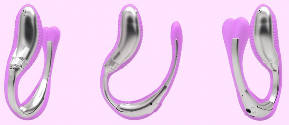 Hands-free double vibrator that simultaneously stimulates th... Adrien Lastic - Mini Romeo Clip photo-9