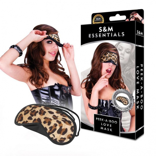 S&M - Peek-A-Boo Love Mask - Leopard photo