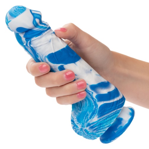 CEN - 6" Twisted Realistic Dildo - Blue 照片