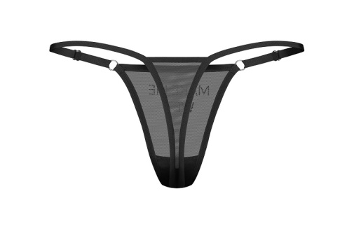 Obsessive - Violami Me Thong - Black - L/XL 照片