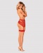 Obsessive - S814 Stockings - Red - S/M photo-5