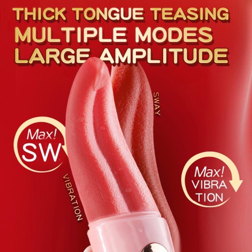 Secwell - Space Toungle Vibrator - Pink photo