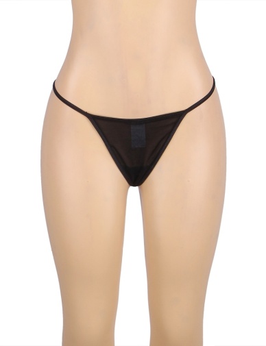 Ohyeah - Diamond Back G-String - Black - M 照片