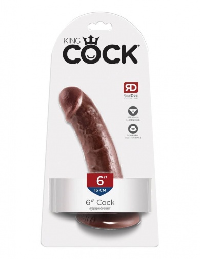 King Cock - Cock 6″ - Brown photo