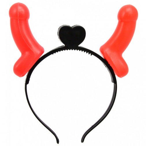 HHT - Glowing Dicky Devil Horns Hairband photo