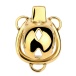 FAAK - Chastity Cage 184 w Belt & Plug - Gold 照片-3