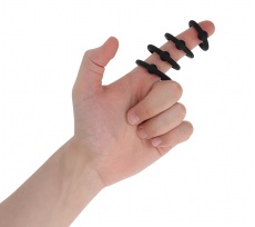 Addicted Toys - Pleasure Cock Rings Set - Black photo