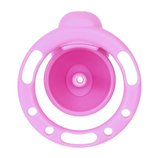 FAAK - Bow Chastity Cage w Cock Plug - Pink photo