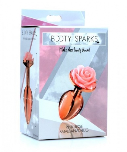 Booty Sparks - 玫瑰金后庭塞细码 - 粉红色 照片